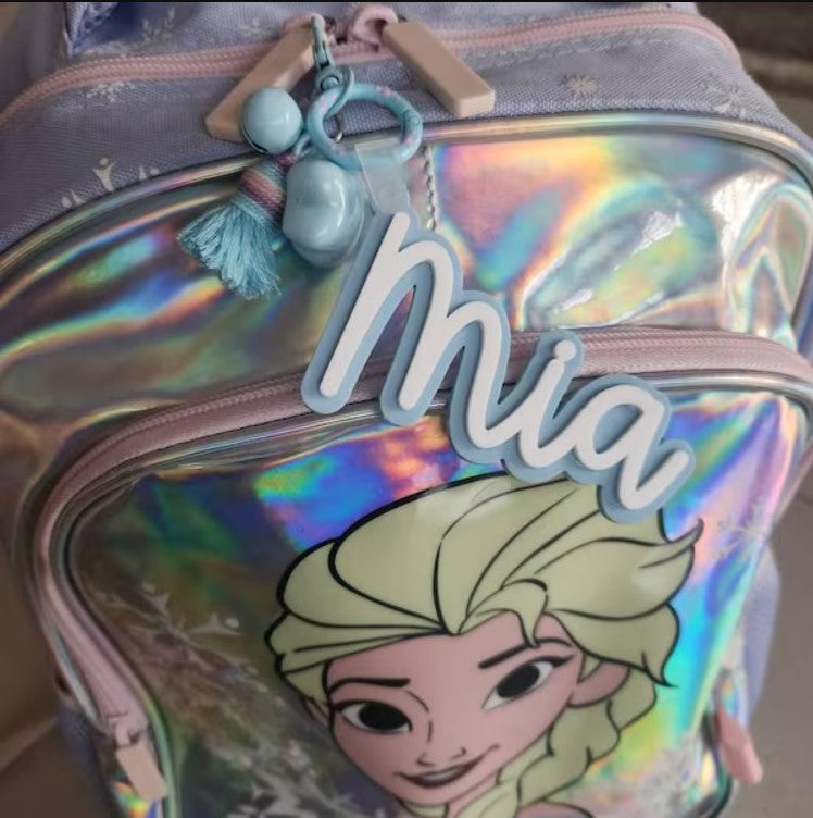 Personalized Name Keychain – Custom Acrylic Keyring with Tassel & Charm Gift