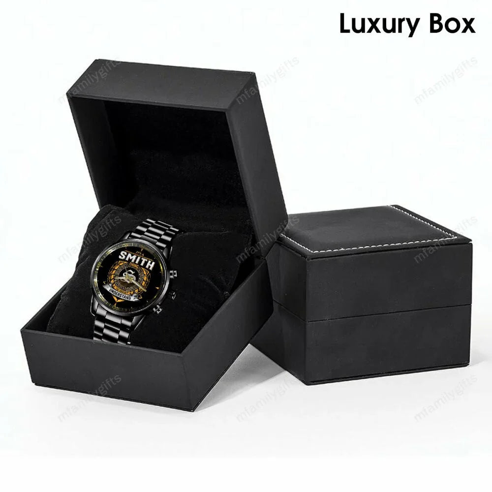 Personalized Last Name Watch – “It’s a [Name] Thing” Custom Gift for Men