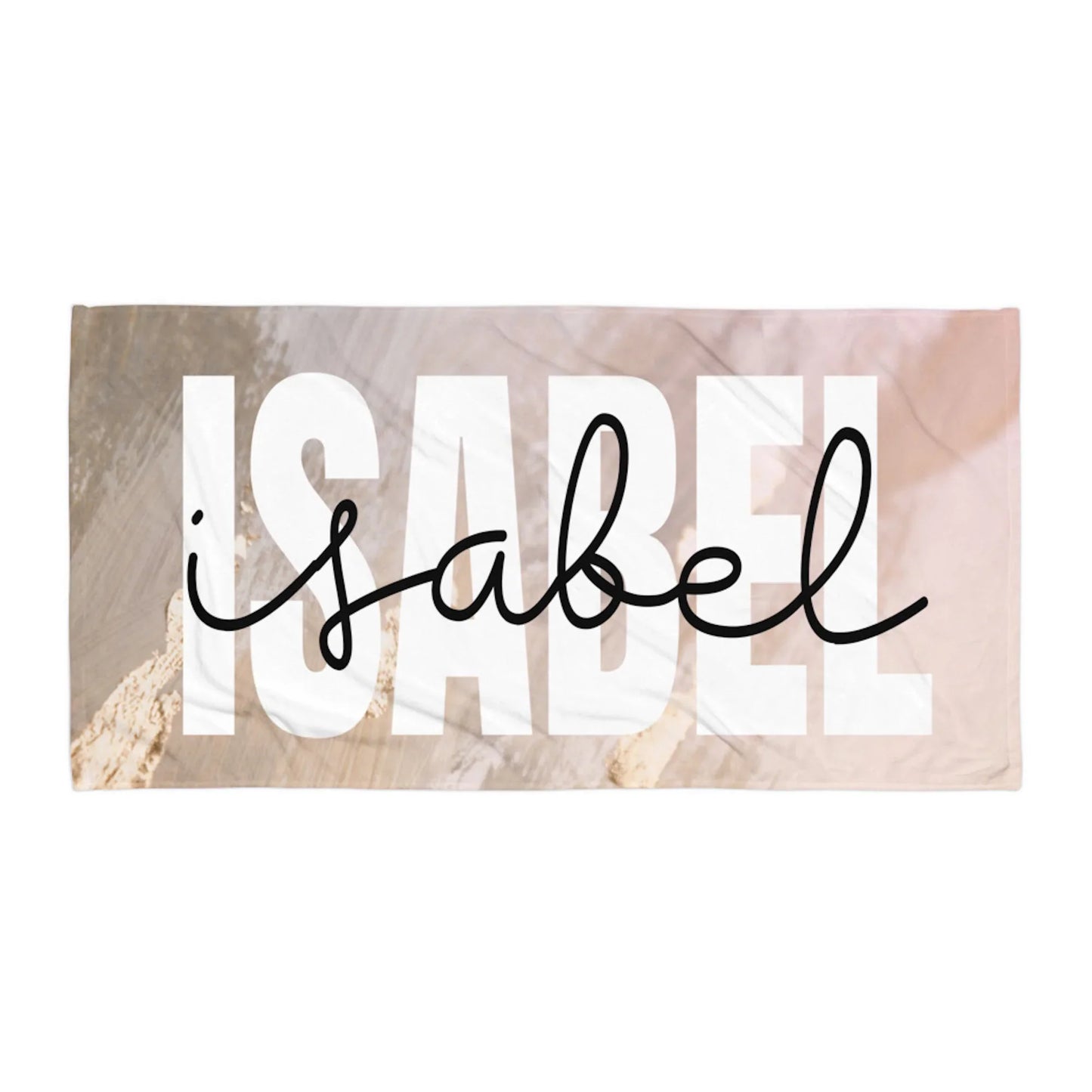 Personalized Name Beach Towel – Custom Oversized Pool & Beach Towel Gift