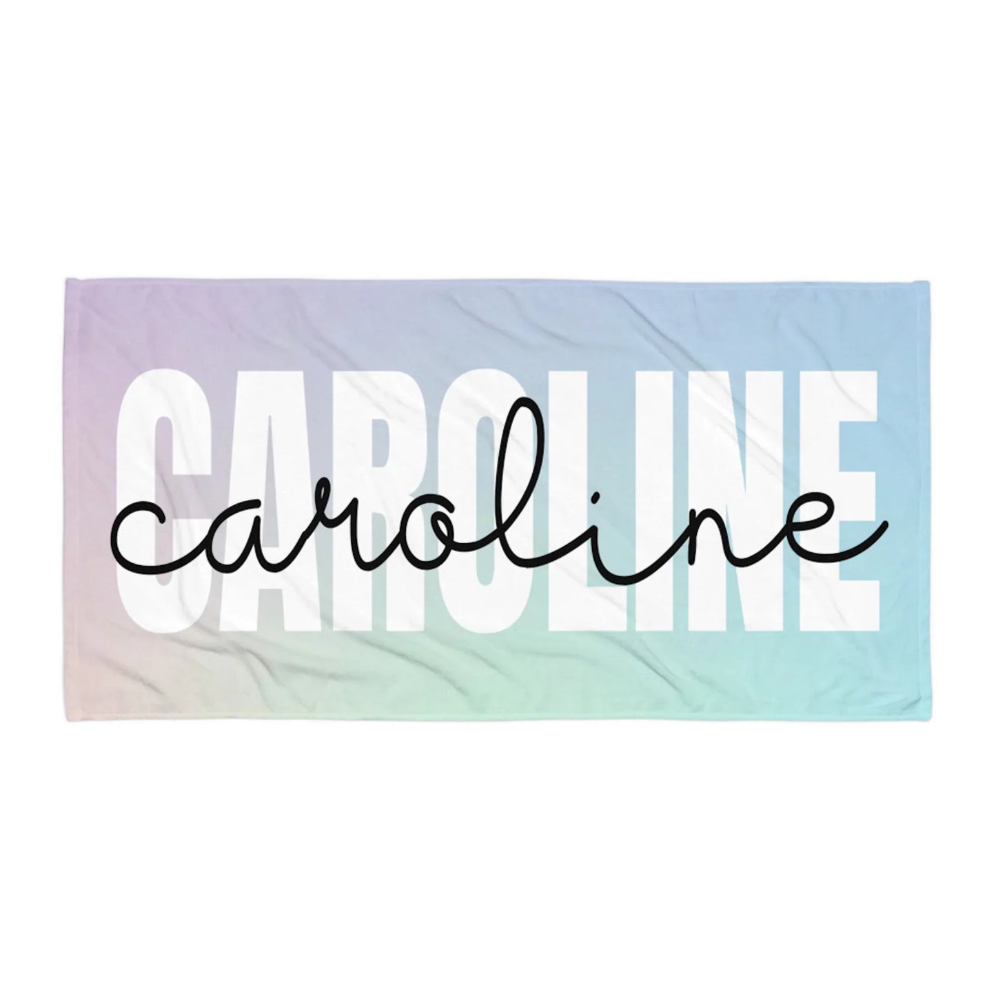 Personalized Name Beach Towel – Custom Oversized Pool & Beach Towel Gift