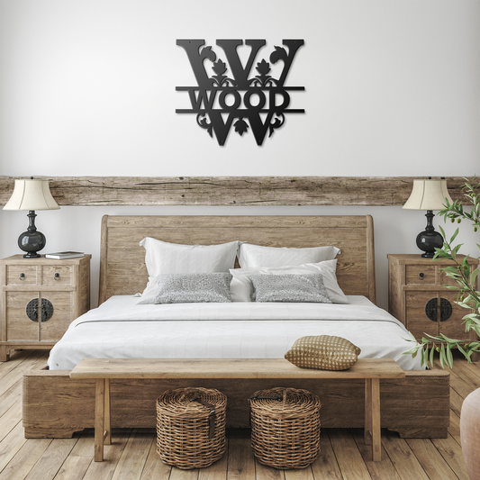 Wood_Family_Monogram_Metal_Sign_Black_Farmhouse_Bedroom_Mockup.png